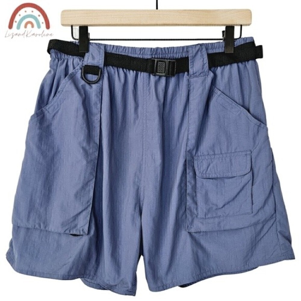 World Wide Sportsman Nylon Outdoor Hiking Athletic Sporty Men's Belted Shorts